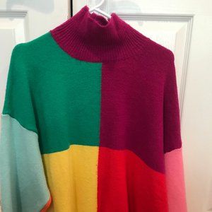 Dress Up Boutique Colorblock Turtleneck Sweater